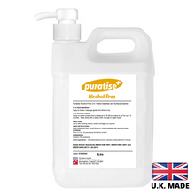 Load image into Gallery viewer, Puratise 5 Litre ALCOHOL FREE 2 in 1 Hand Sanitiser and Surface Cleaner with Pump to fit 38mm neck