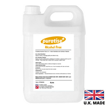 Load image into Gallery viewer, Puratise 5 Litre ALCOHOL FREE 2 in 1 Hand Sanitiser and Surface Cleaner
