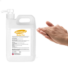 Load image into Gallery viewer, Puratise 5 Litre ALCOHOL FREE 2 in 1 Hand Sanitiser and Surface Cleaner with Pump to fit 38mm neck
