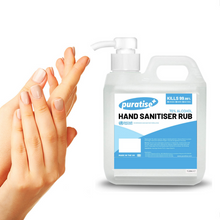 Load image into Gallery viewer, Puratise 1 Litre Hand Sanitiser Rub with Pump to fit 38mm Neck
