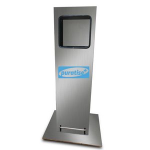 Puratise ‘PuraPal’ Hands-Free Sanitiser Dispenser - Stainless Steel